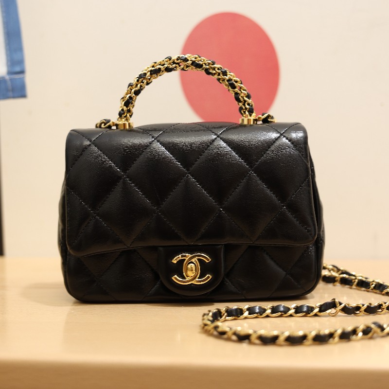 Chanel 24B 經典口蓋包 Mini Flap Bag✨芯片款-0