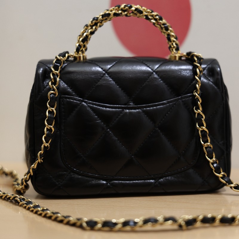 Chanel 24B 經典口蓋包 Mini Flap Bag✨芯片款-12