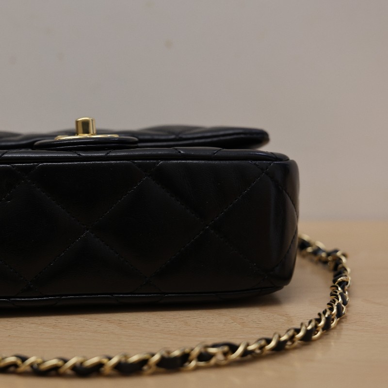 Chanel 24B 經典口蓋包 Mini Flap Bag✨芯片款-14