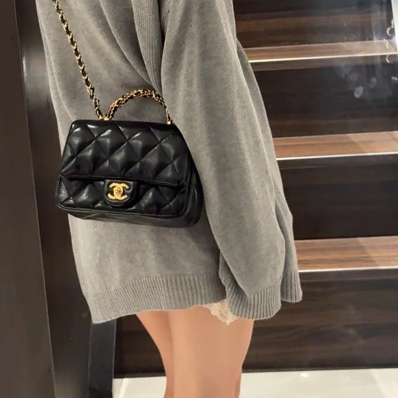 Chanel 24B 經典口蓋包 Mini Flap Bag✨芯片款-24