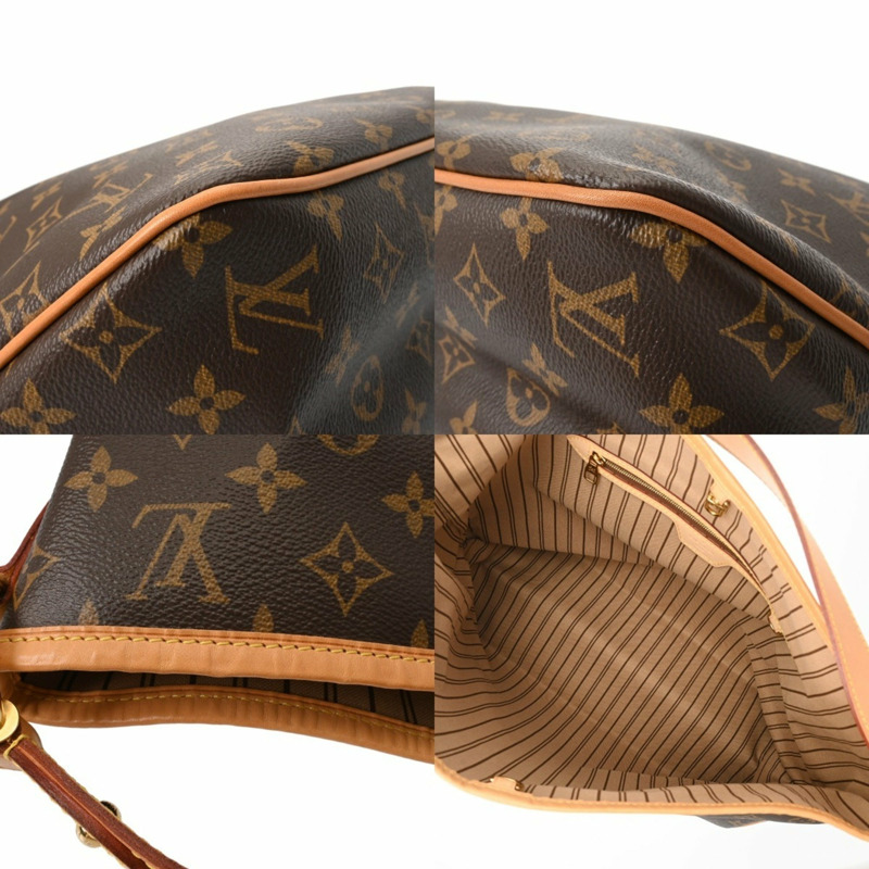 LOUIS VUITTON 路易威登 Monogram Delightful MM 新款棕色 M50156 女士帆布半肩包-9
