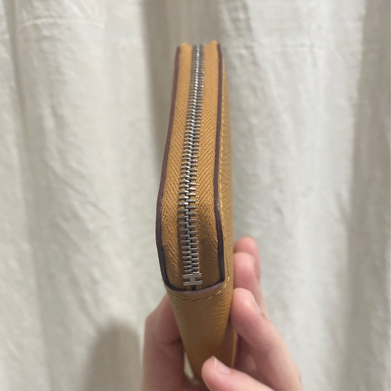 愛馬仕Hermes 絲巾短夾 2s 芝麻色-7