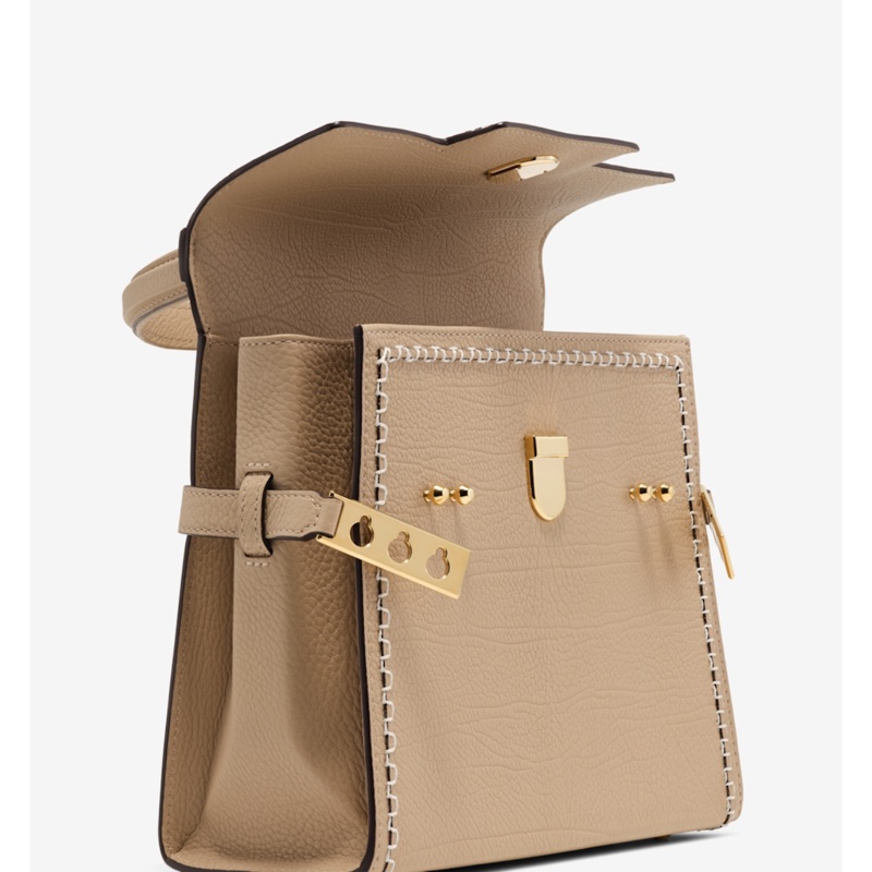 DELVAUX Tempête PM Leather Harmony手提肩背包-5