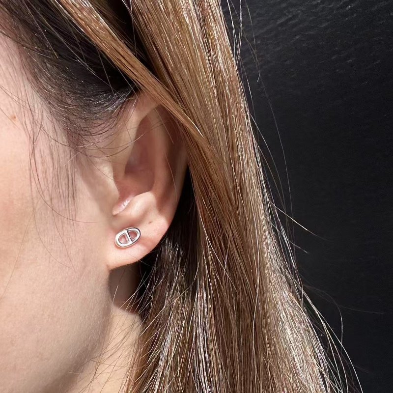 Hermes 愛馬仕  Farandole耳環 純銀 超小號-2