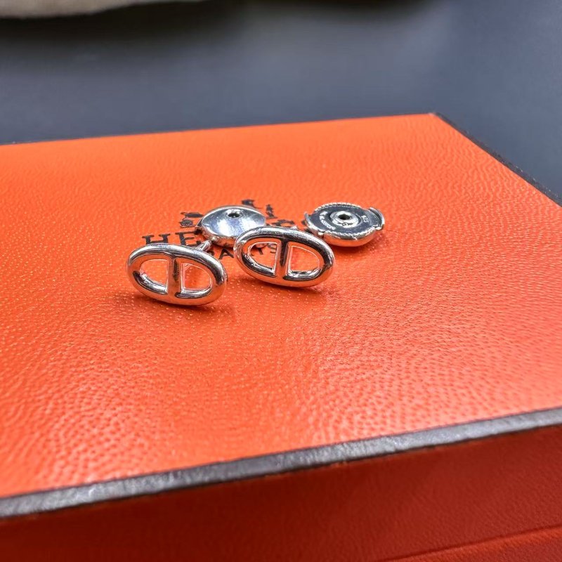 Hermes 愛馬仕  Farandole耳環 純銀 超小號-3