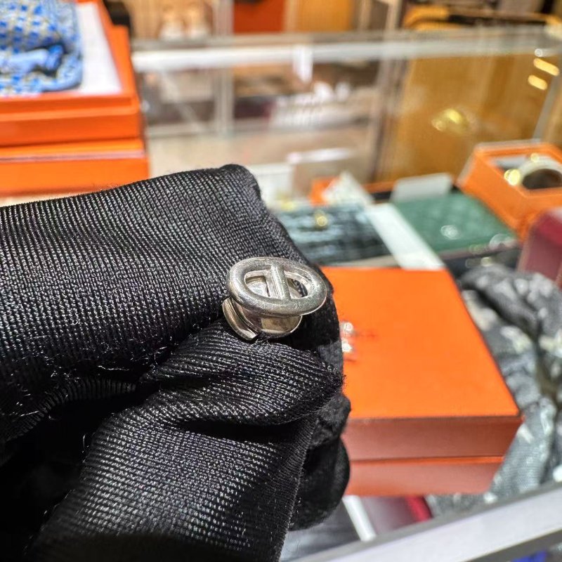 Hermes 愛馬仕  Farandole耳環 純銀 超小號-4