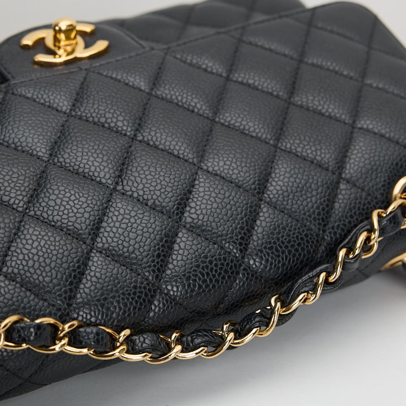 Chanel cf25黑金牛-10