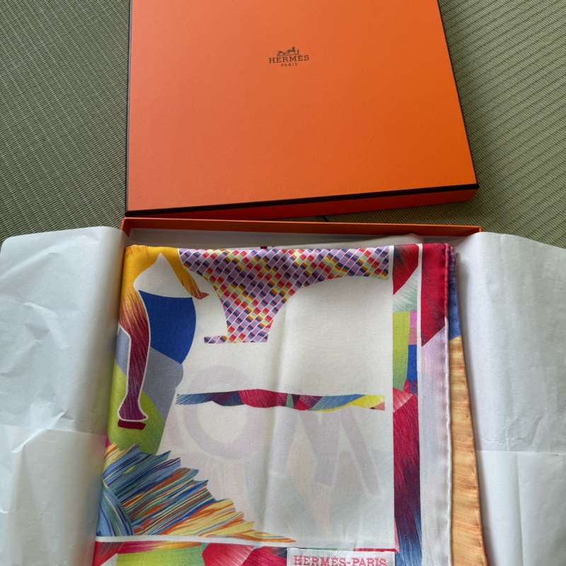 Hermes 90 marble silk 絲巾-2025-0