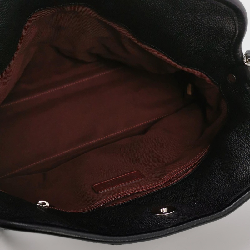 Chanel 2way hobo荔枝紋單肩包 15開~整體包況不錯 尺寸約30x24 超稀有-5