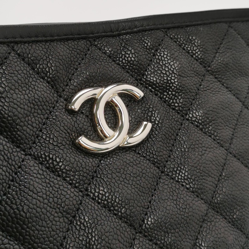 Chanel 2way hobo荔枝紋單肩包 15開~整體包況不錯 尺寸約30x24 超稀有-6