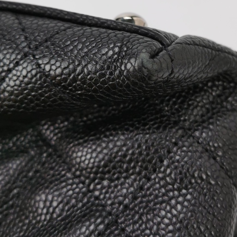 Chanel 2way hobo荔枝紋單肩包 15開~整體包況不錯 尺寸約30x24 超稀有-8