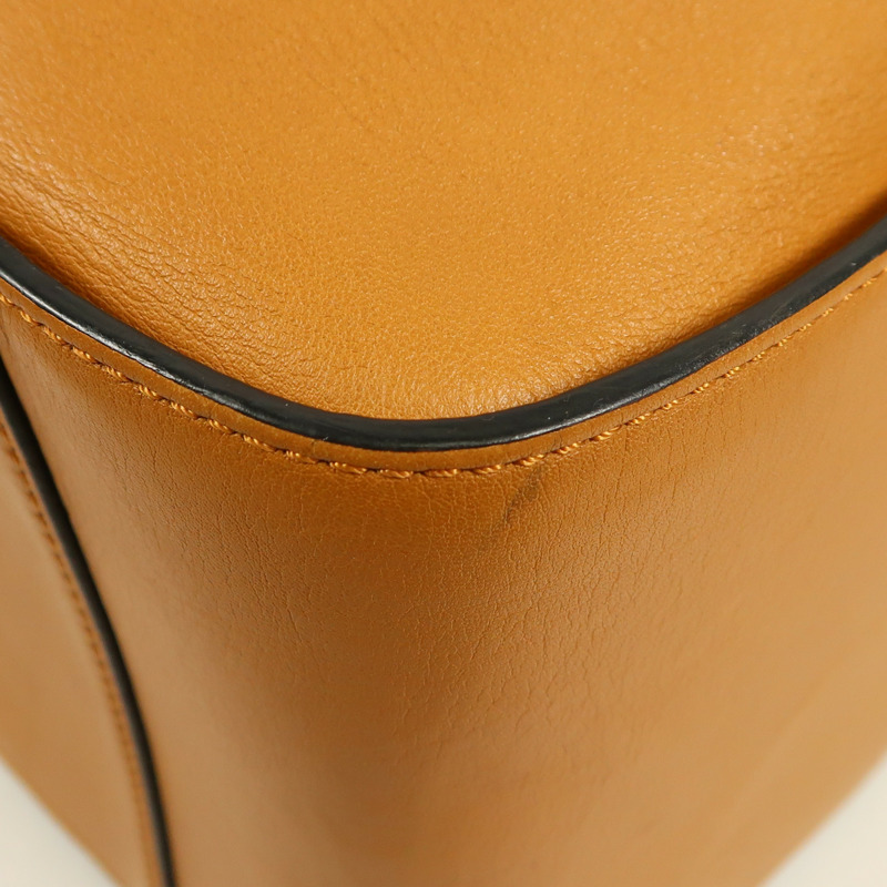 LOEWE 牛皮皮革Hammock銀扣手挽肩背兩用袋-7