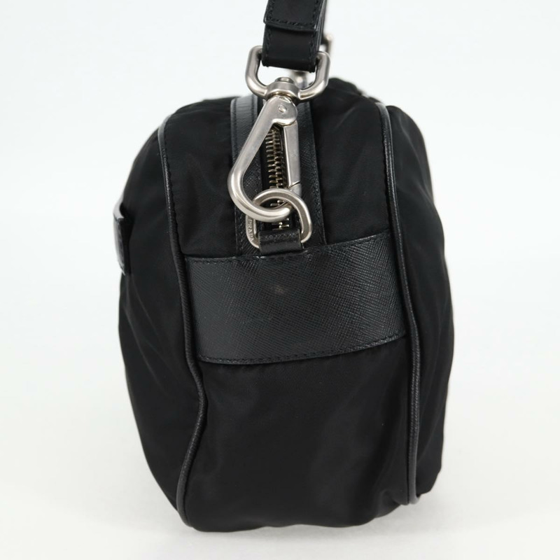 【日本直送】PRADA 單肩包 尼龍 黑色 銀色 正品 ep9086V-2