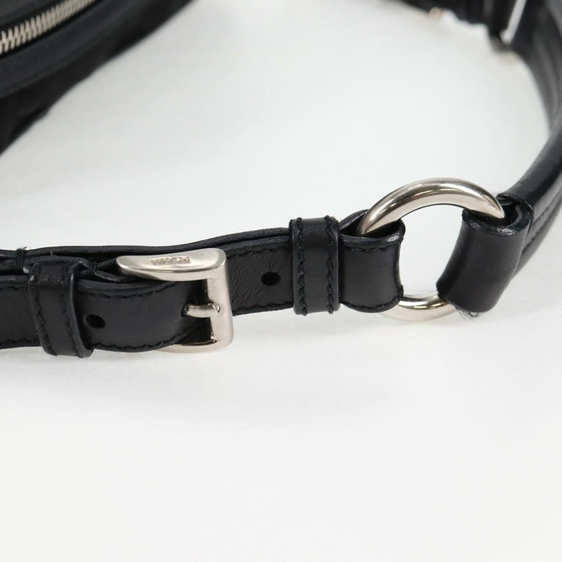 【日本直送】PRADA 單肩包 尼龍 黑色 銀色 正品 ep9086V-7