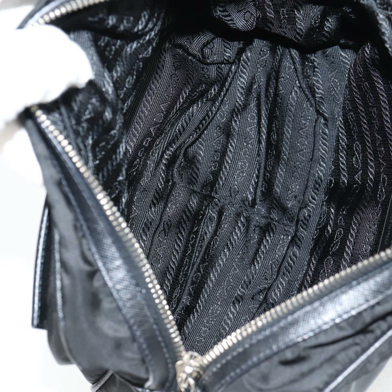 【日本直送】PRADA 單肩包 尼龍 黑色 銀色 正品 ep9086V-9