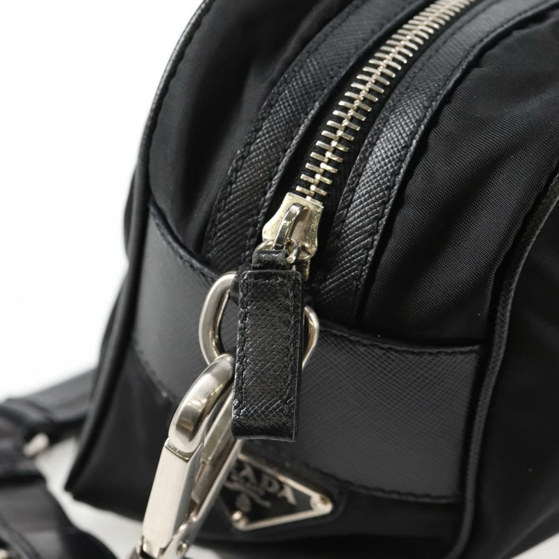 【日本直送】PRADA 單肩包 尼龍 黑色 銀色 正品 ep9086V-21