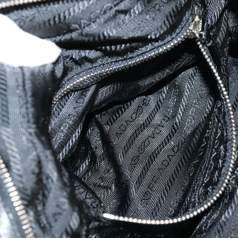【日本直送】PRADA 單肩包 尼龍 黑色 銀色 正品 ep9086V-26