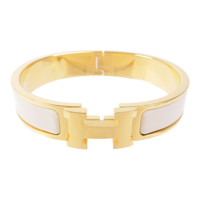 HERMES 琺瑯/金屬Clic H手鐲-0