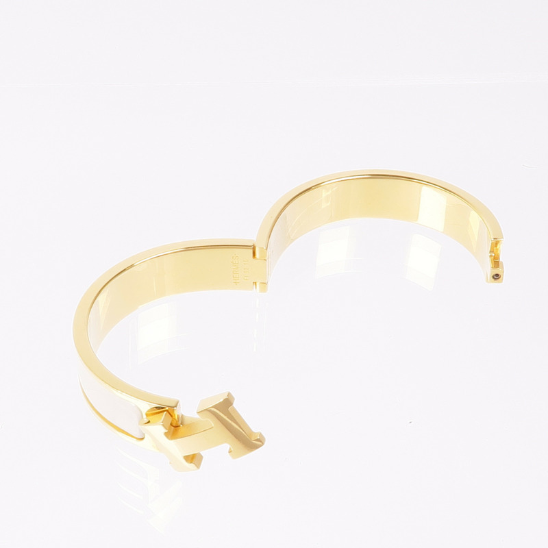 HERMES 琺瑯/金屬Clic H手鐲-7