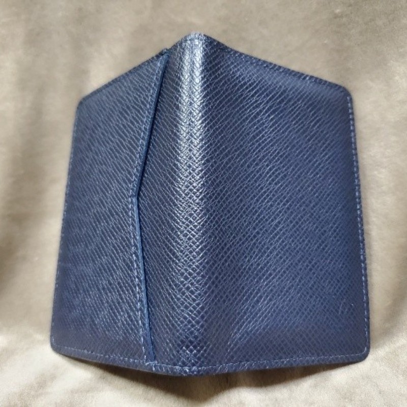 LOUIS VUITTON LV深藍色 袋裝萬用錢包 卡夾 名片夾 M30535-4