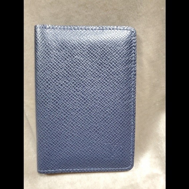 LOUIS VUITTON LV深藍色 袋裝萬用錢包 卡夾 名片夾 M30535-7