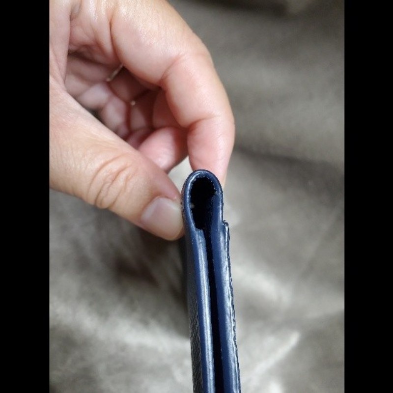 LOUIS VUITTON LV深藍色 袋裝萬用錢包 卡夾 名片夾 M30535-17
