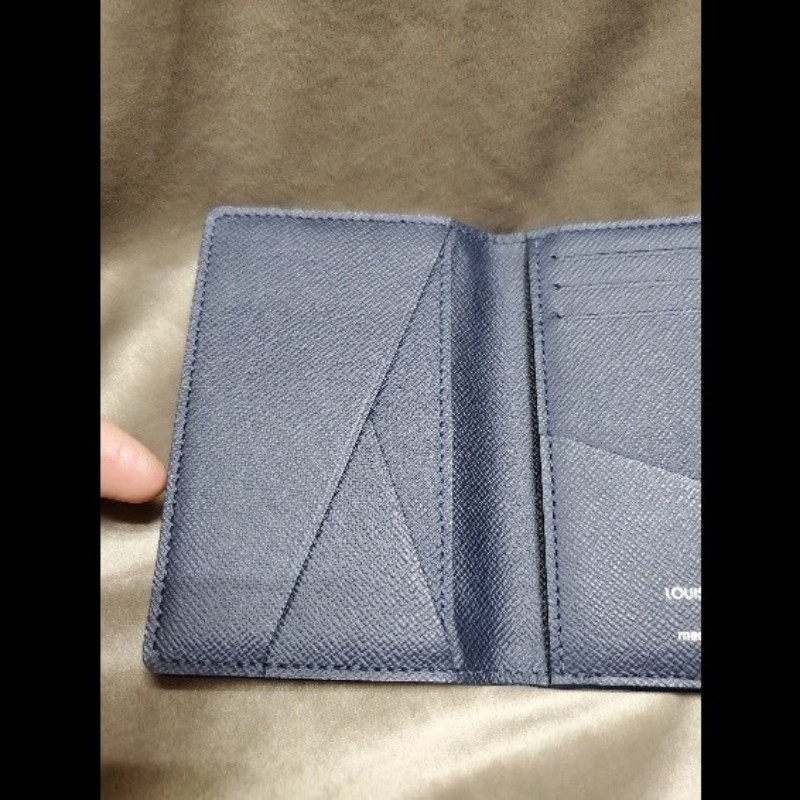 LOUIS VUITTON LV深藍色 袋裝萬用錢包 卡夾 名片夾 M30535-21
