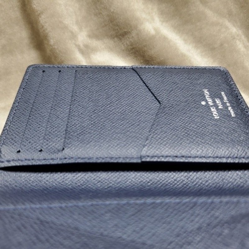 LOUIS VUITTON LV深藍色 袋裝萬用錢包 卡夾 名片夾 M30535-24