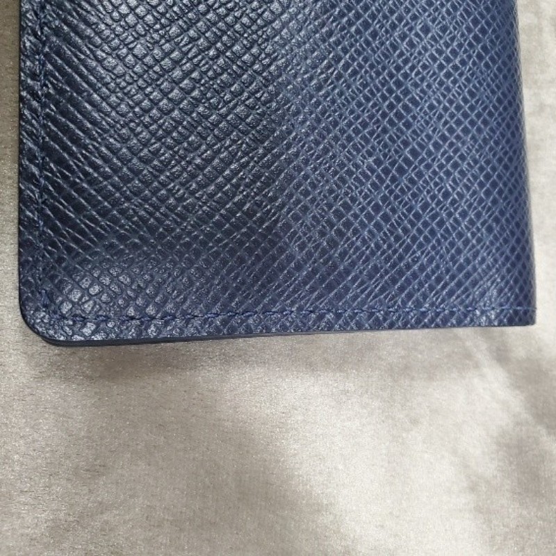 LOUIS VUITTON LV深藍色 袋裝萬用錢包 卡夾 名片夾 M30535-26