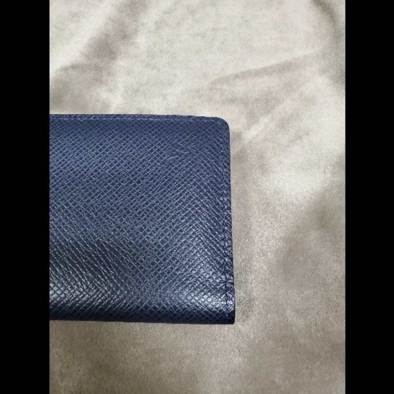 LOUIS VUITTON LV深藍色 袋裝萬用錢包 卡夾 名片夾 M30535-29