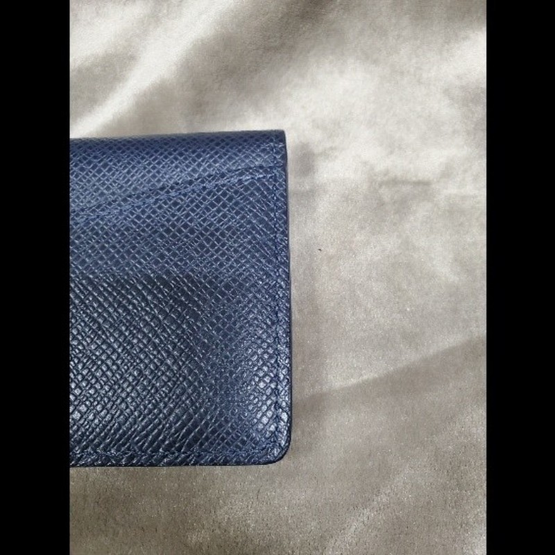 LOUIS VUITTON LV深藍色 袋裝萬用錢包 卡夾 名片夾 M30535-31