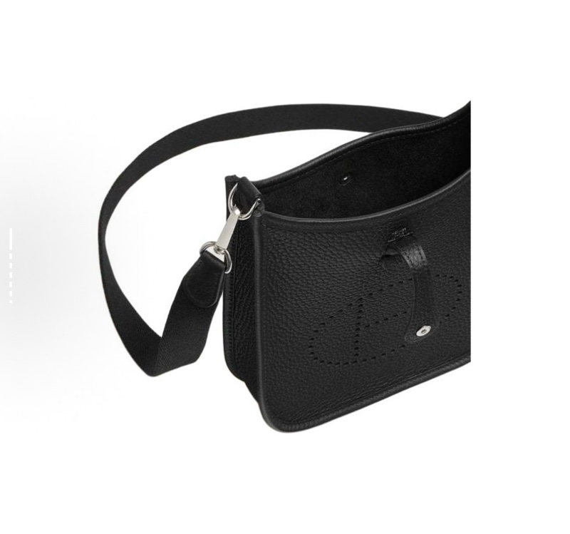 HERMES愛馬仕 Evelyne 16 伊芙琳銀扣 Clemence小公牛皮 斜挎單肩包 迷你-4