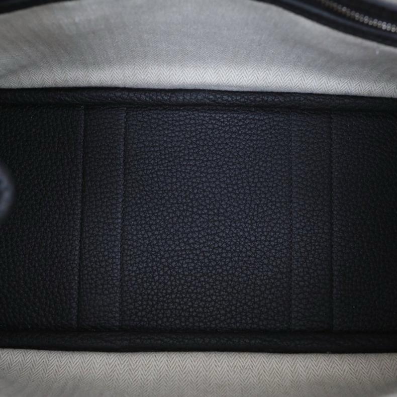 HERMES(愛馬仕) Garden Party 花園包 30 89黑色 NEGONA皮 Y刻 銀扣-4