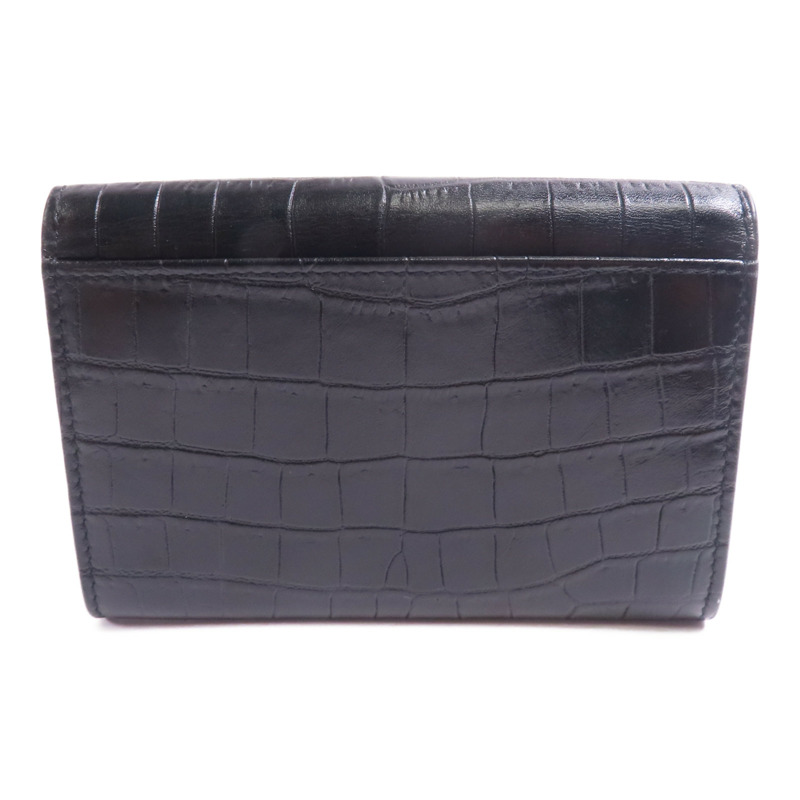 SAINT LAURENT 牛皮皮革Card Wallet銀扣卡片套-1
