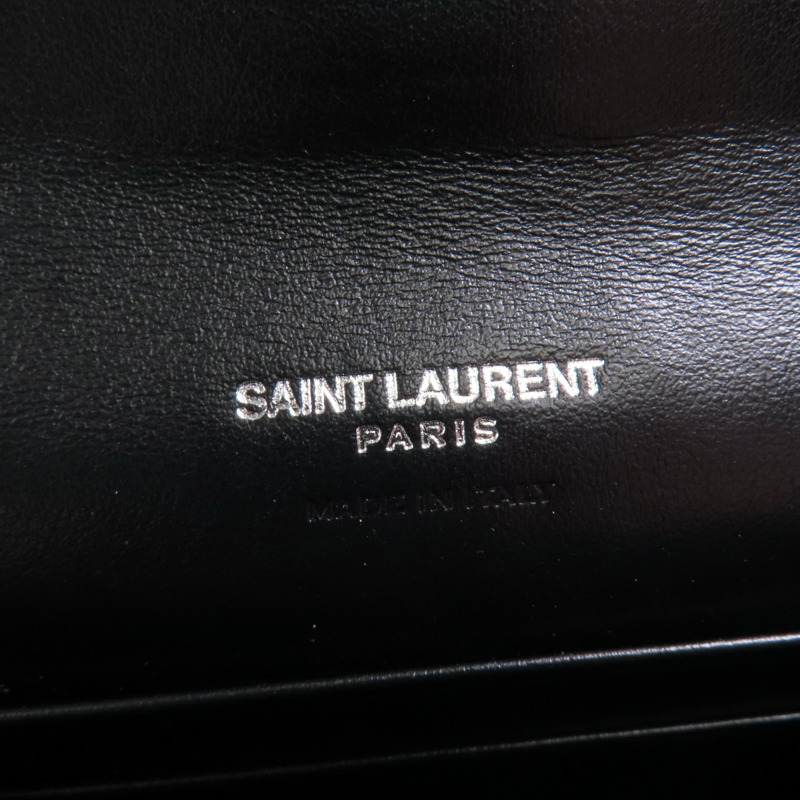 SAINT LAURENT 牛皮皮革Card Wallet銀扣卡片套-11
