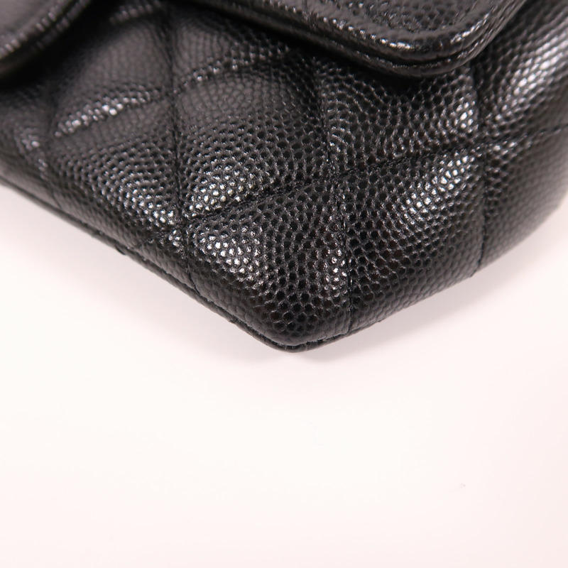 CHANEL 牛皮皮革Shoulder Bag銀扣鏈帶肩背袋-11