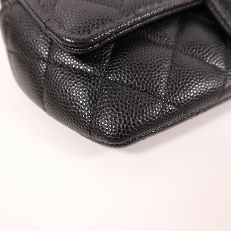 CHANEL 牛皮皮革Shoulder Bag銀扣鏈帶肩背袋-12