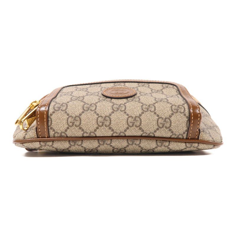 GUCCI 塗層帆布Waist Bag金扣腰包-3