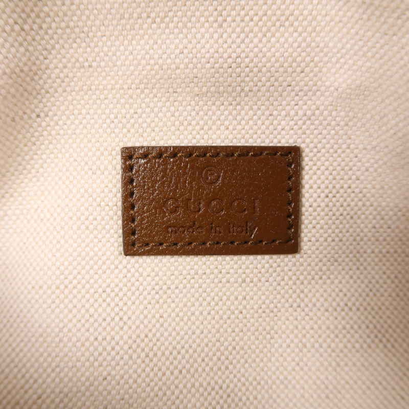 GUCCI 塗層帆布Waist Bag金扣腰包-5