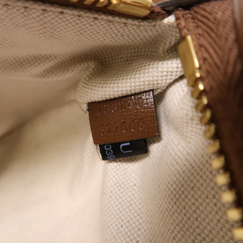 GUCCI 塗層帆布Waist Bag金扣腰包-6