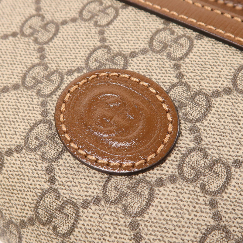 GUCCI 塗層帆布Waist Bag金扣腰包-8