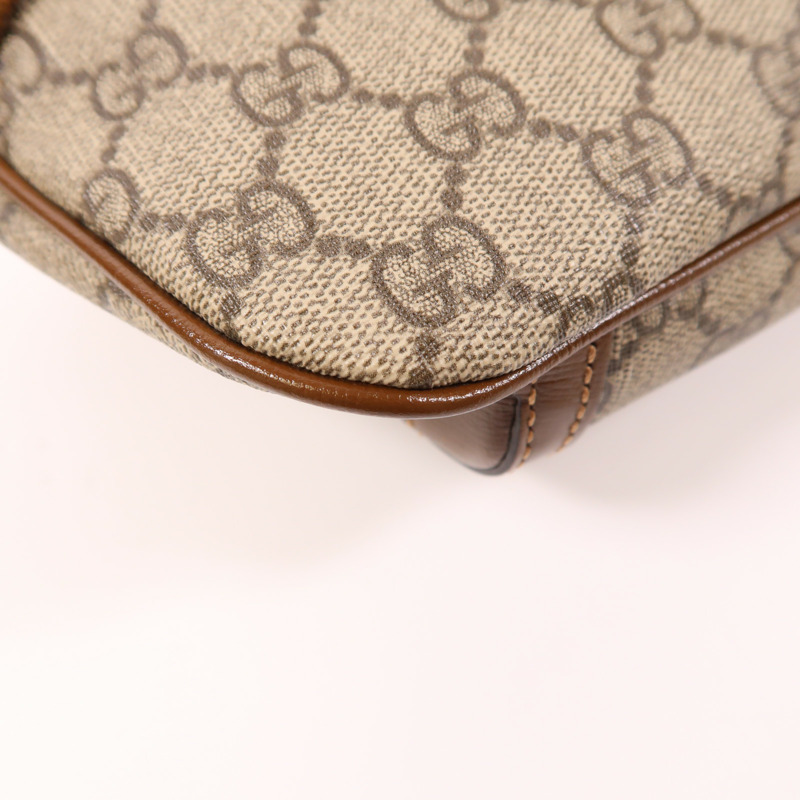 GUCCI 塗層帆布Waist Bag金扣腰包-13