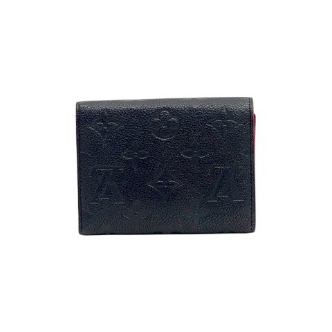 LV皮夾 Victorine深藍牛皮信封三折短夾M64577-5