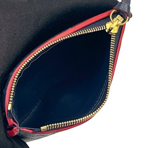 LV皮夾 Victorine深藍牛皮信封三折短夾M64577-7