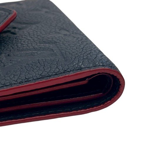 LV皮夾 Victorine深藍牛皮信封三折短夾M64577-10