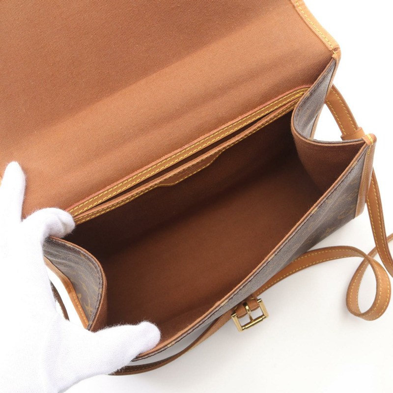LOUIS VUITTON Bel Air 兩用單肩包 M51122 Monogram 棕色 二手 女士 LV-2