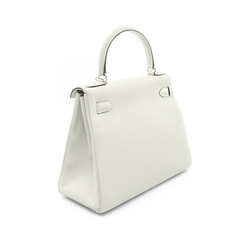 HERMES Kelly 28 兩用包 手提包 Togo 皮革 綠色 Grineve 二手 女款 B SHW-1