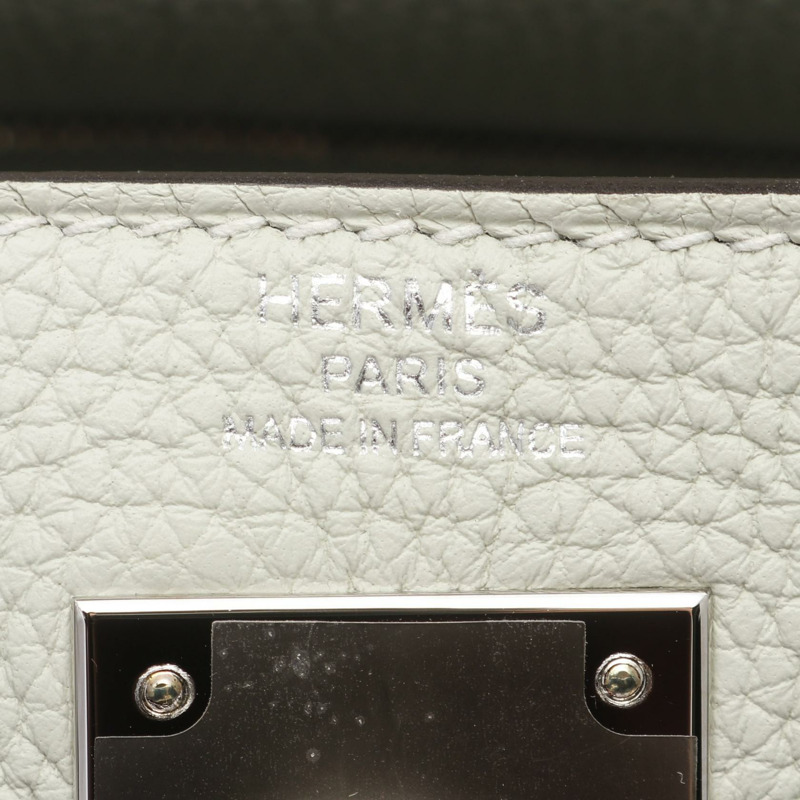 HERMES Kelly 28 兩用包 手提包 Togo 皮革 綠色 Grineve 二手 女款 B SHW-3