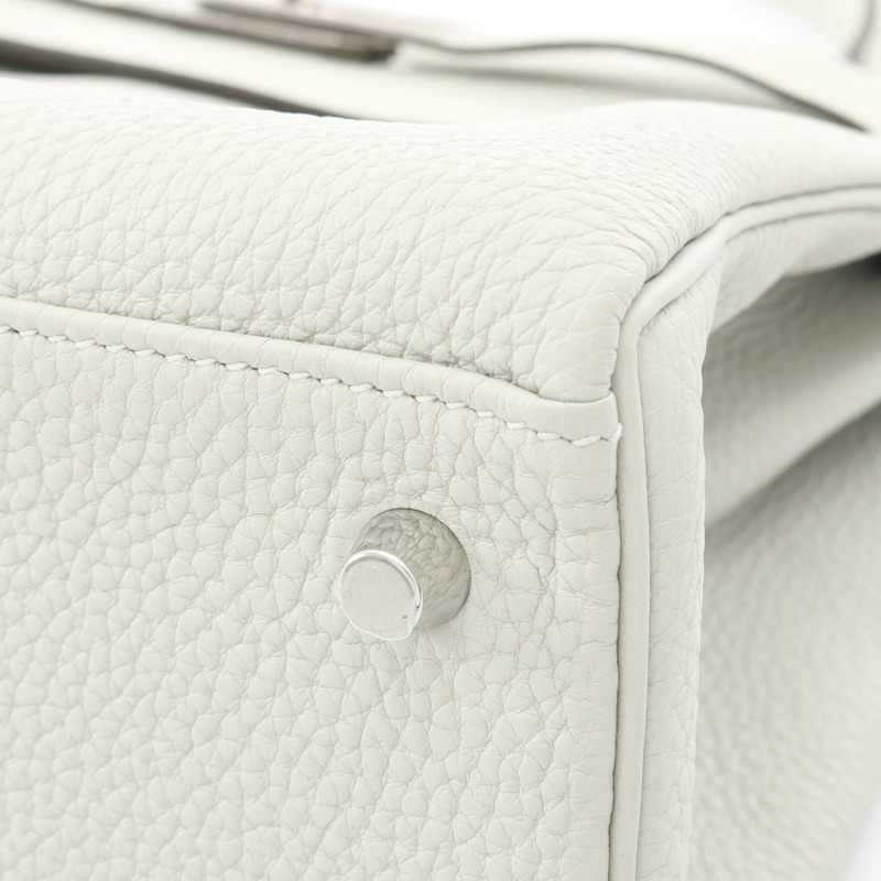 HERMES Kelly 28 兩用包 手提包 Togo 皮革 綠色 Grineve 二手 女款 B SHW-8