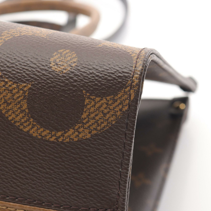 LOUIS VUITTON On the Go MM 托特單肩包 M45321 Monogram Giant Reverse 棕色-5